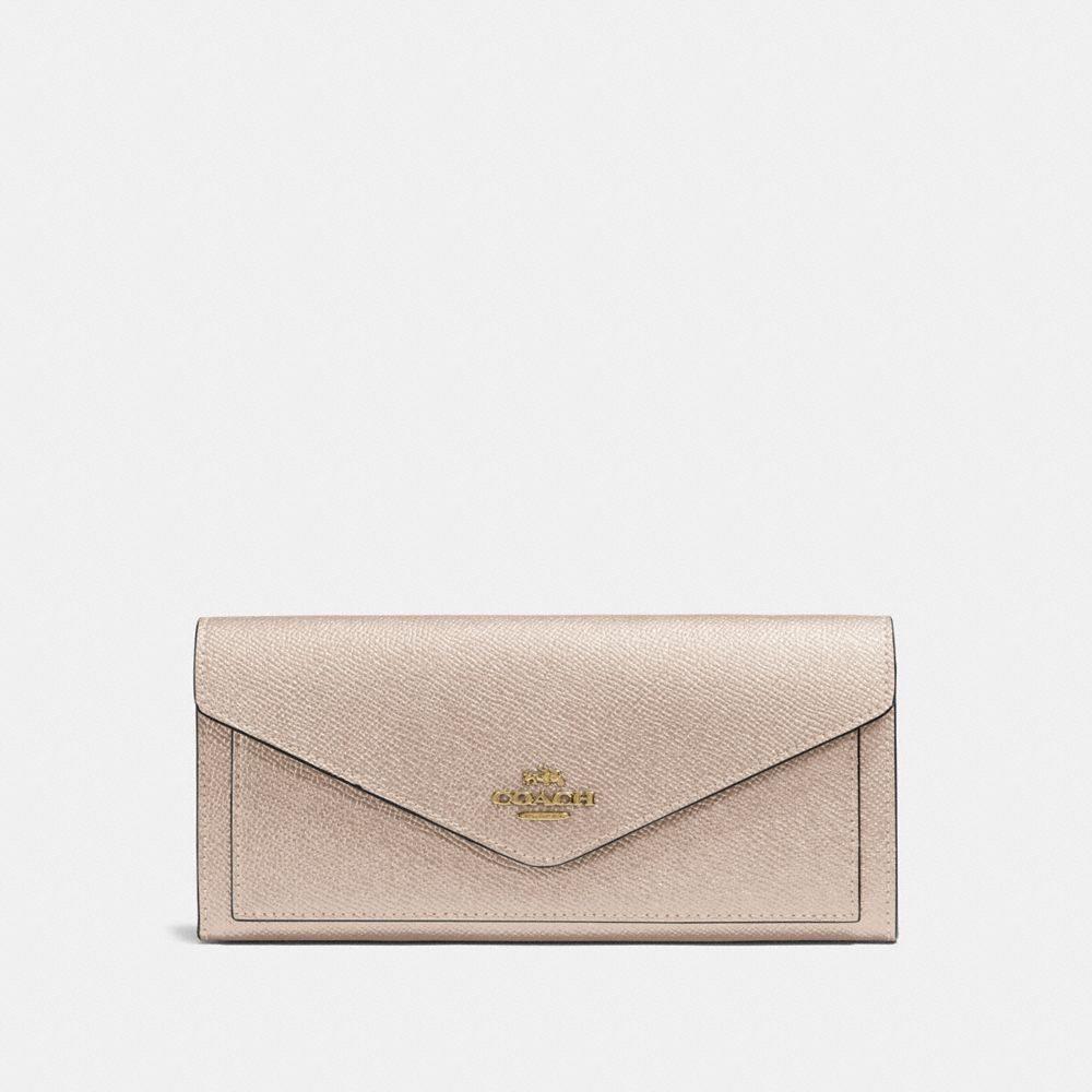 COACH 59970 Soft Wallet LI/PLATINUM