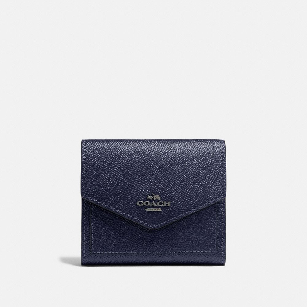 COACH 59972 - SMALL WALLET GM/METALLIC MIDNIGHT NAVY