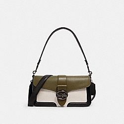 GEORGIE SHOULDER BAG IN COLORBLOCK - 6019 - QB/KELP MUTLI