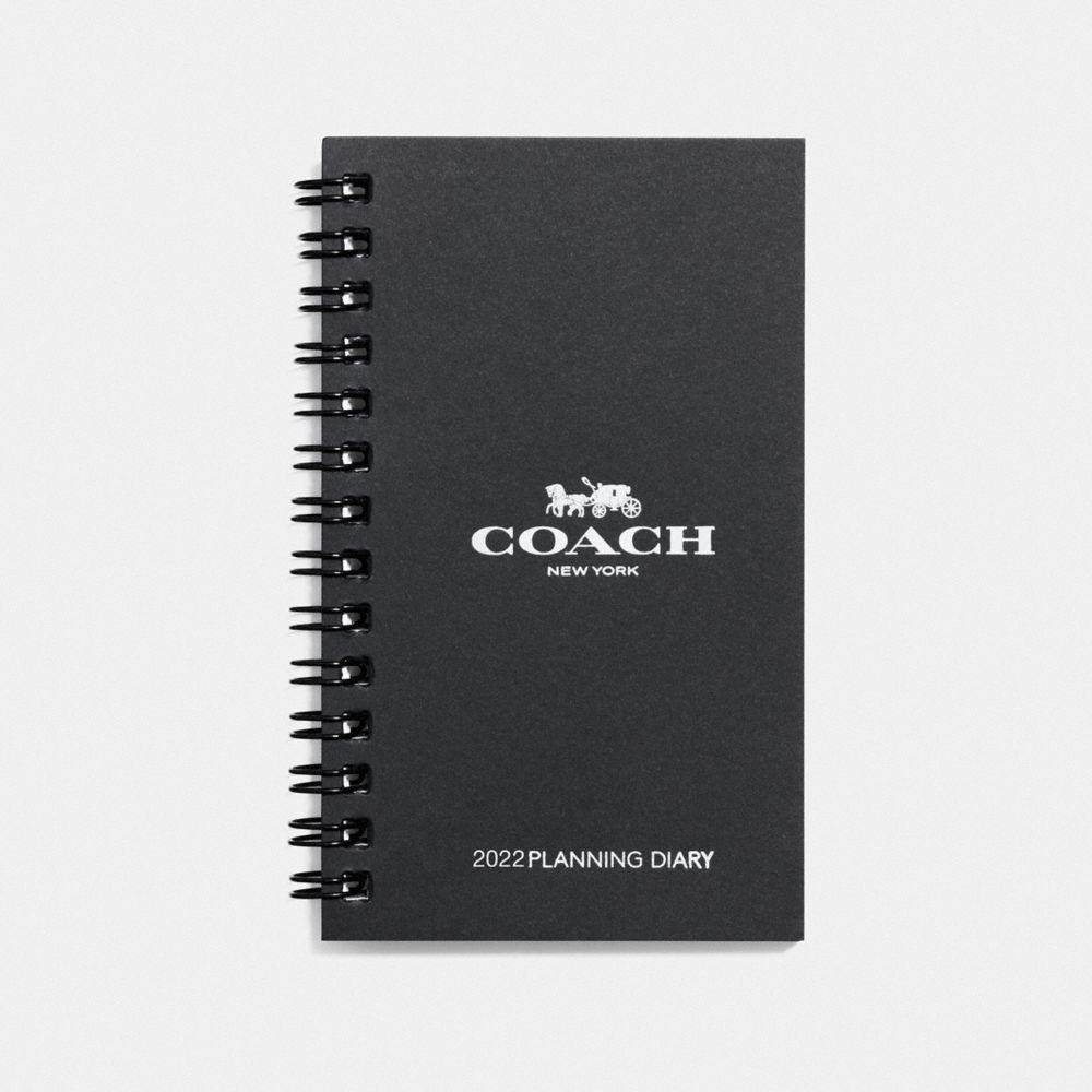 COACH 60460 2022 3 X5 Spiral Diary Book White