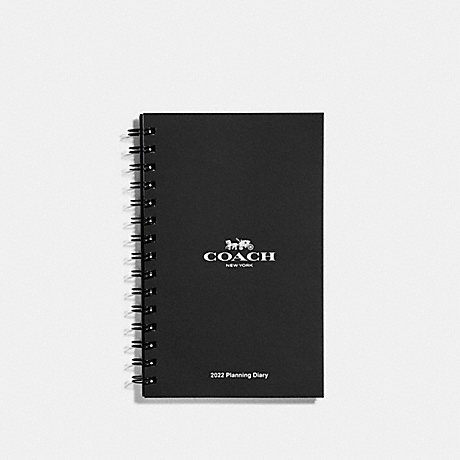 COACH 60462 2022 6 X8 Spiral Diary Book White