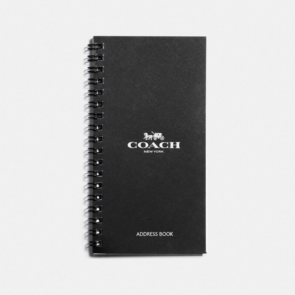 COACH 60464 4 X7 Spiral Address Book Refill WHITE