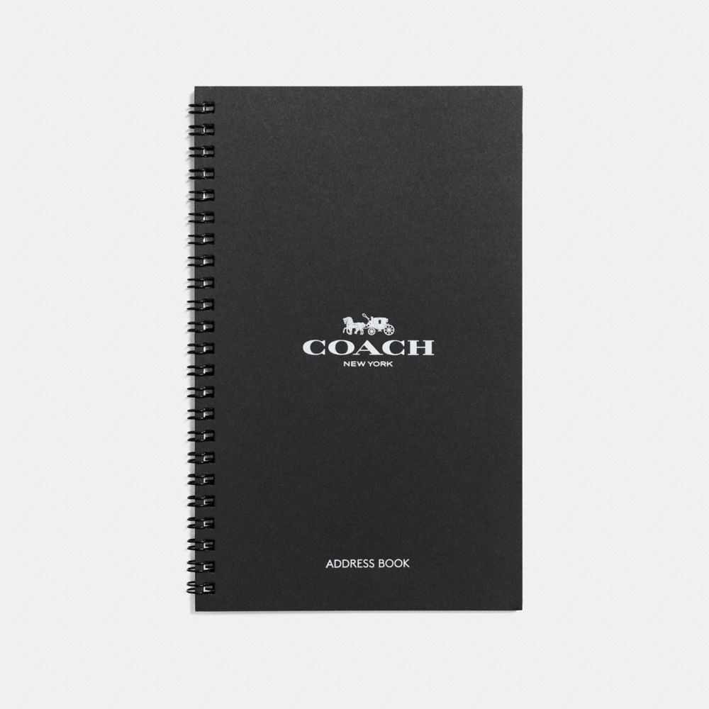 COACH 60465 6 X8 Spiral Address Book Refill WHITE