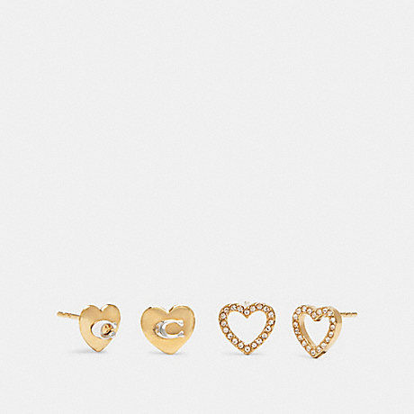 COACH Heart Stud Earrings Set -  - 6068
