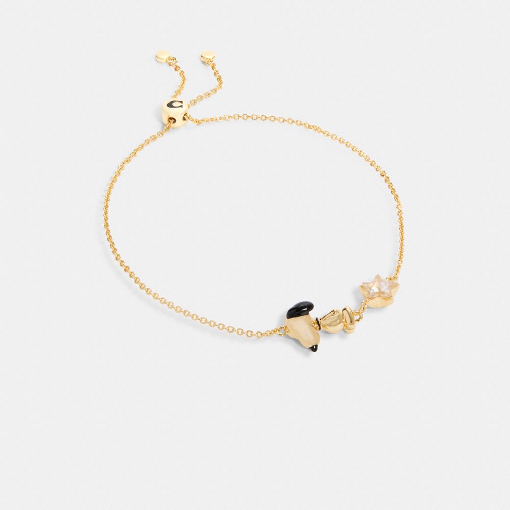 COACH COACH X PEANUTS SNOOPY CRYSTAL SLIDER BRACELET -  - 6129