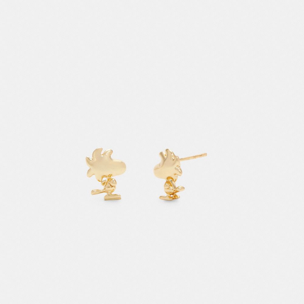 COACH X PEANUTS WOODSTOCK STUD EARRINGS SET - GD/MULTICOLOR - COACH 6137