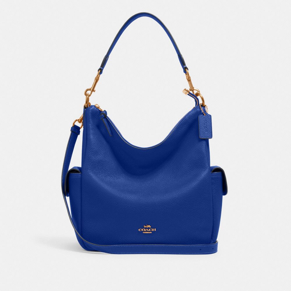 COACH Pennie Shoulder Bag - GOLD/SPORT BLUE - 6152