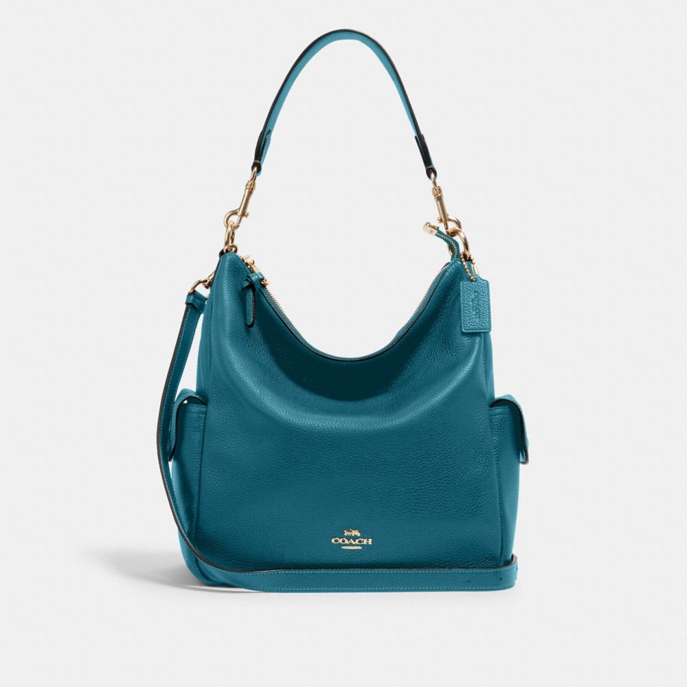 PENNIE SHOULDER BAG - 6152 - IM/TEAL INK