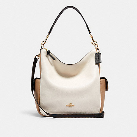 COACH 6154 PENNIE SHOULDER BAG IN COLORBLOCK IM/CHALK MULTI