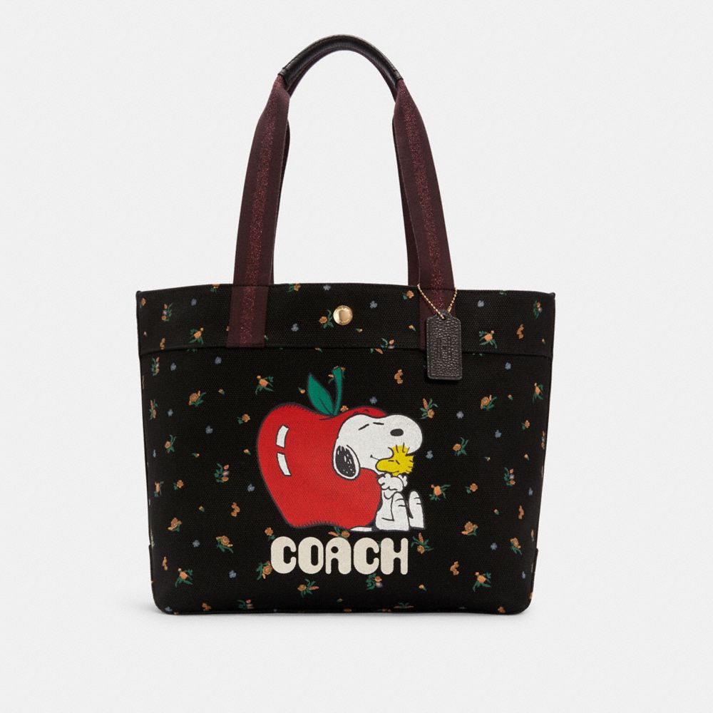 COACH 6172 - COACH X PEANUTS TOTE WITH SNOOPY IM/BLACK MULTI