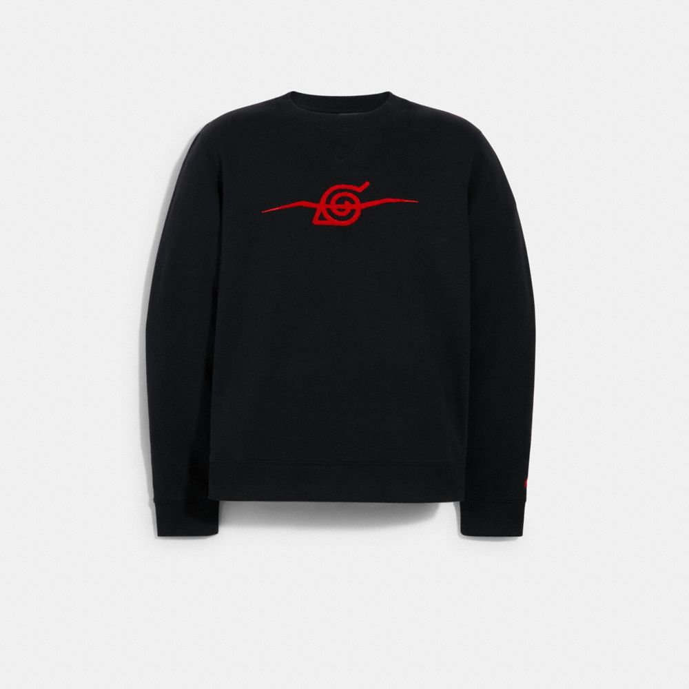 COACH X MICHAEL B. JORDAN CREWNECK SWEATSHIRT - BLACK - COACH 6201