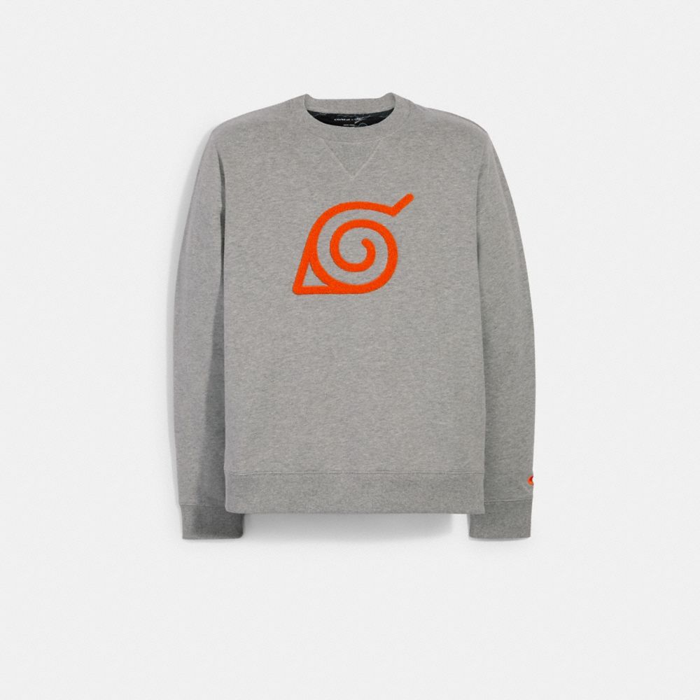 COACH X MICHAEL B. JORDAN CREWNECK SWEATSHIRT - 6202 - HEATHER GREY