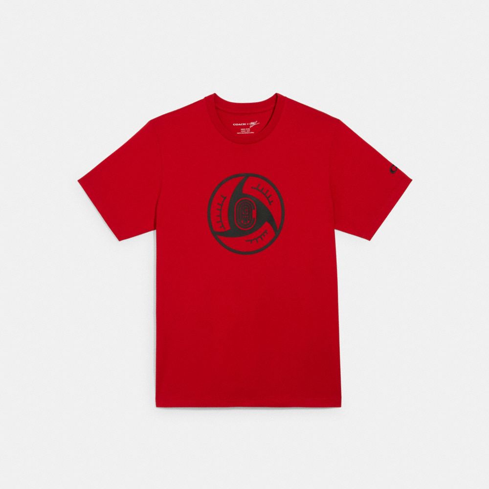 COACH 6203 COACH X MICHAEL B. JORDAN T-SHIRT RED