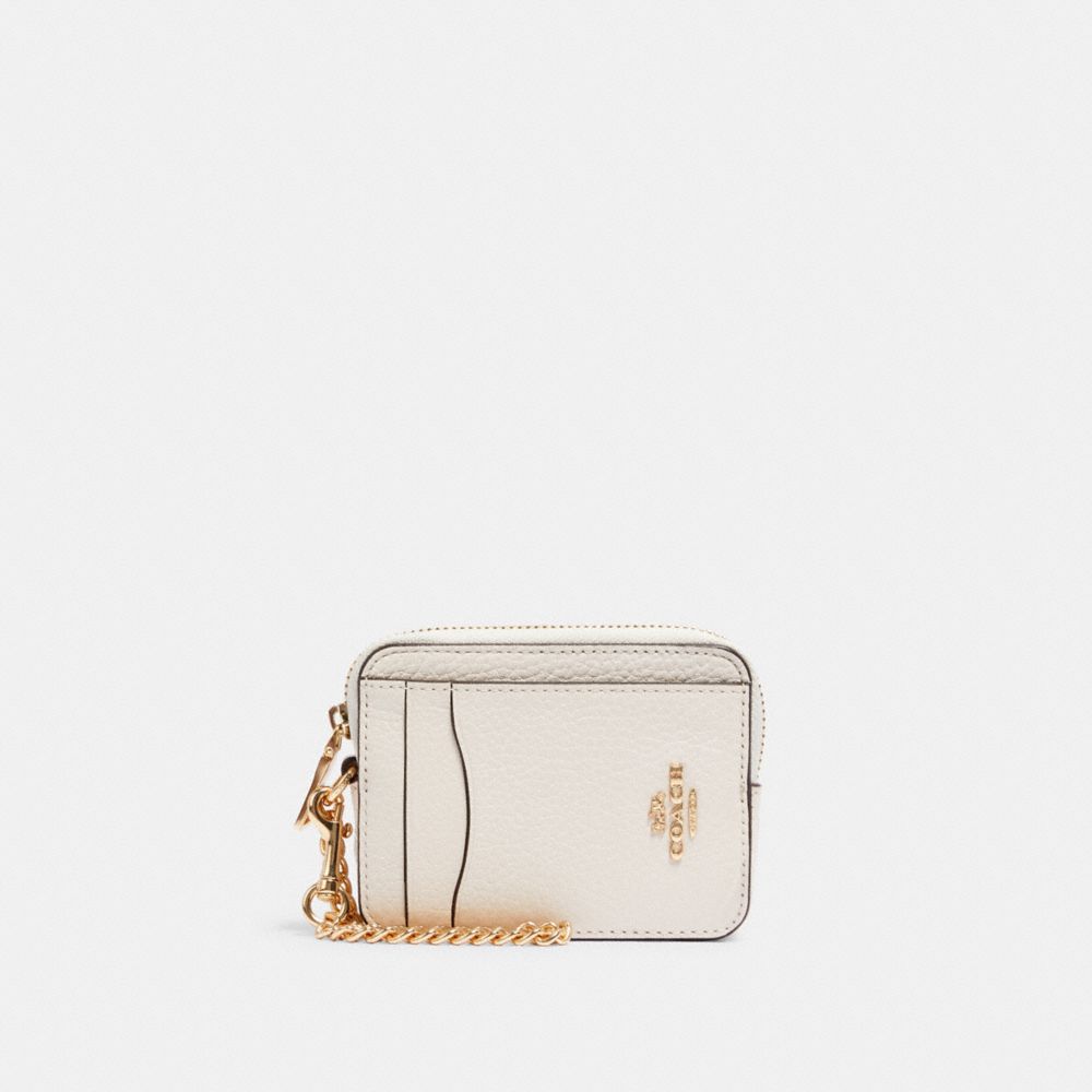 COACH 6303 - ZIP CARD CASE IM/CHALK