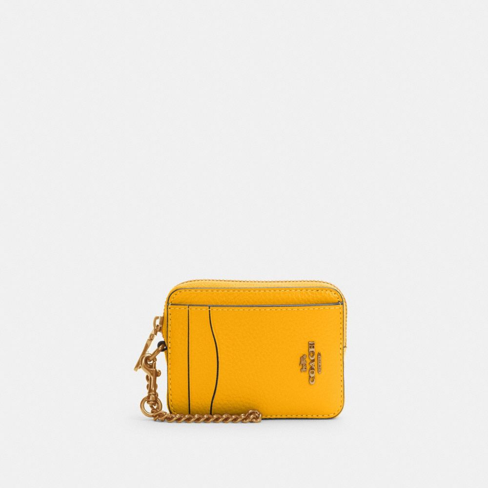 COACH 6303 - ZIP CARD CASE IM/FLAX