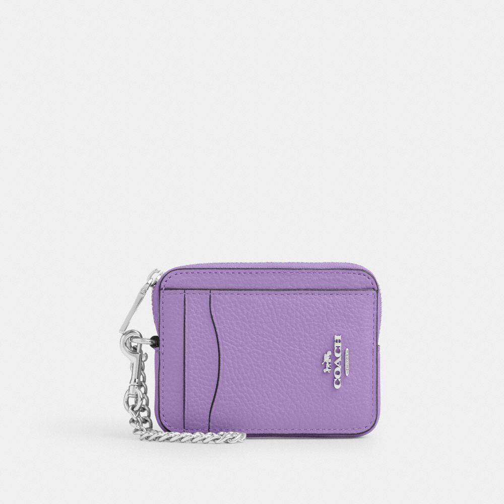 Zip Card Case - 6303 - Silver/Iris