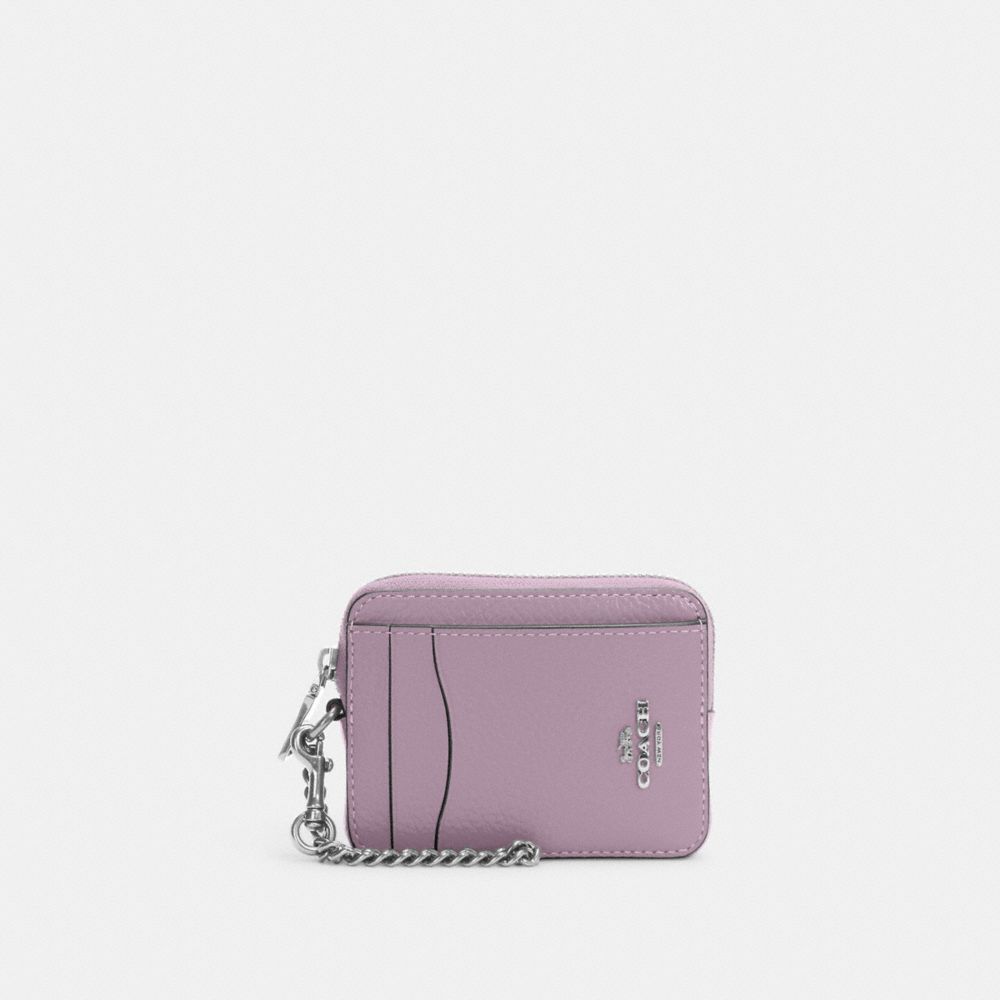 COACH®  Zip Card Case With Trompe L'oeil Print