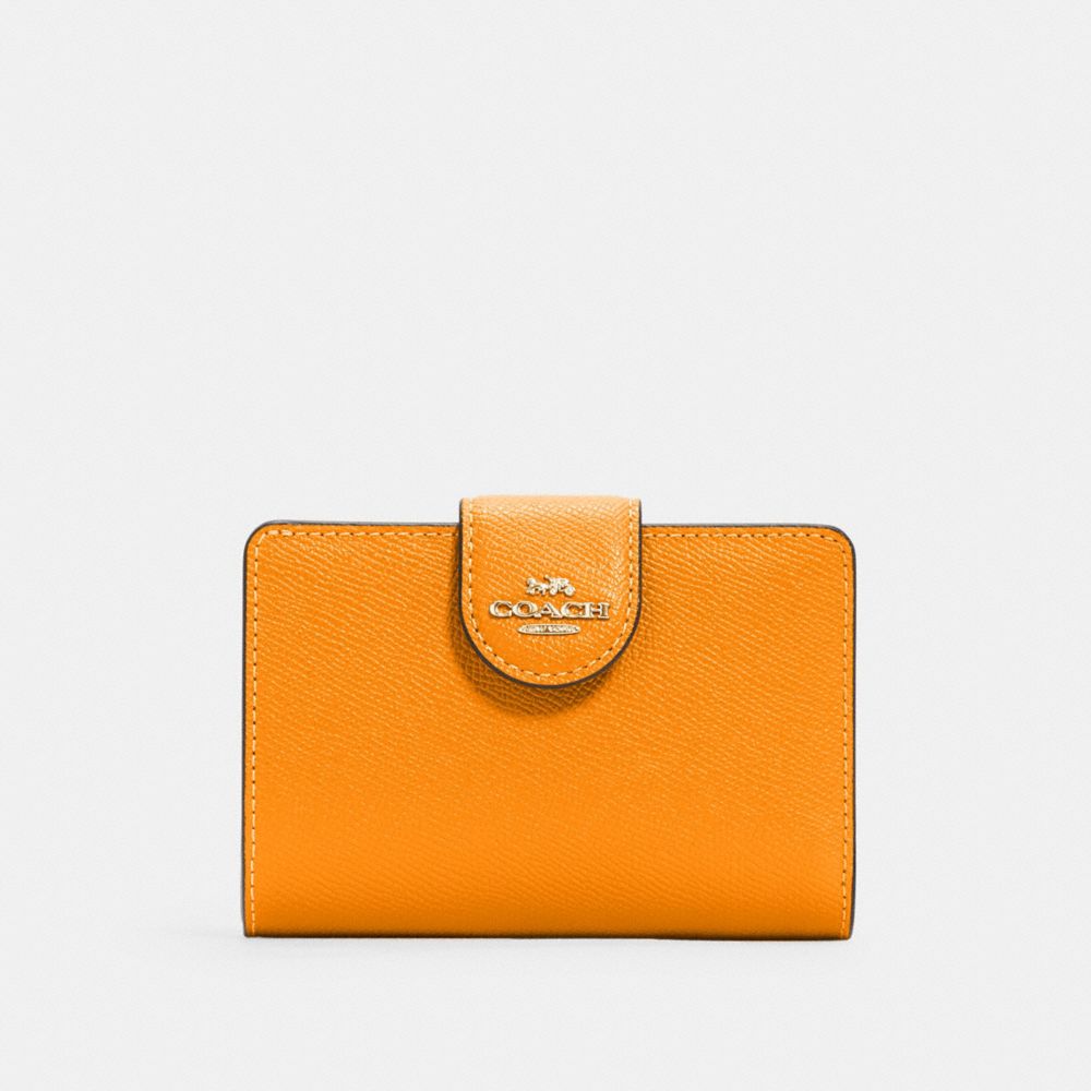 MEDIUM CORNER ZIP WALLET - 6390 - IM/BUTTERSCOTCH