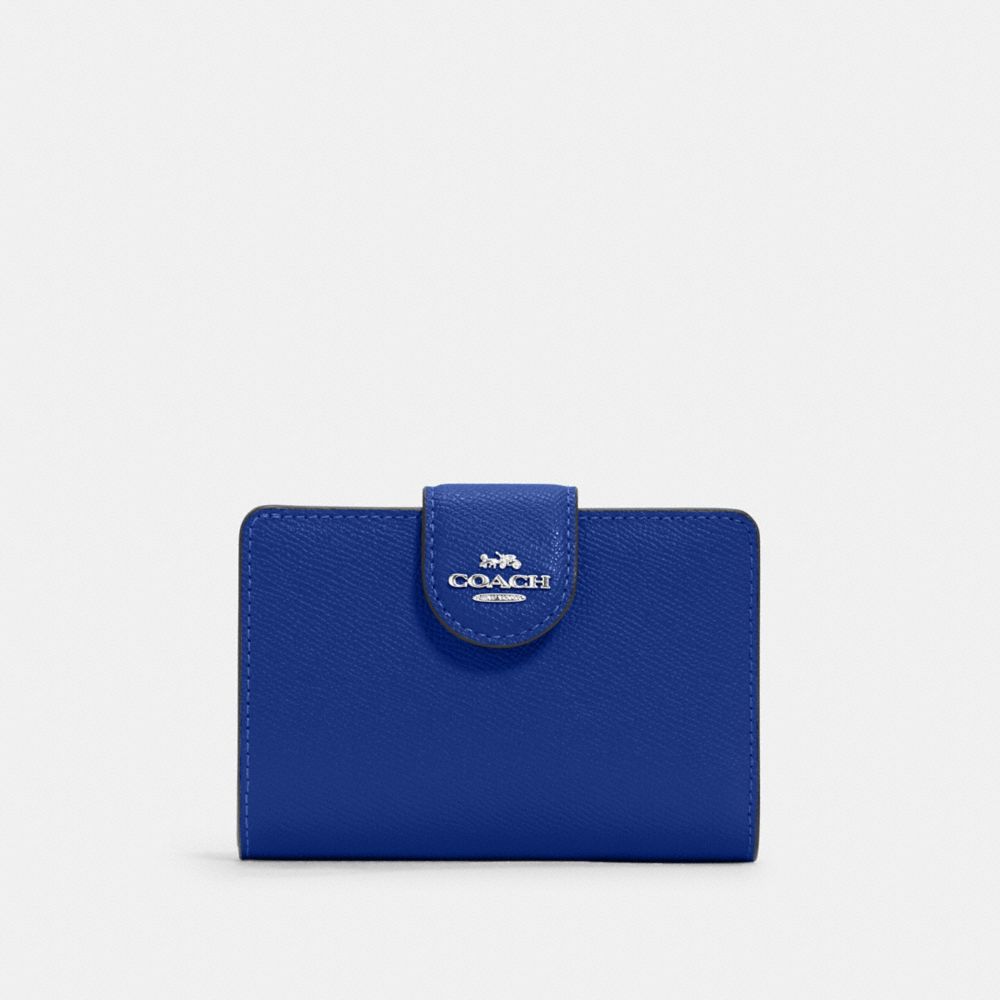 Medium Corner Zip Wallet - 6390 - Gold/Sport Blue