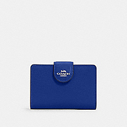 Medium Corner Zip Wallet - 6390 - Gold/Sport Blue