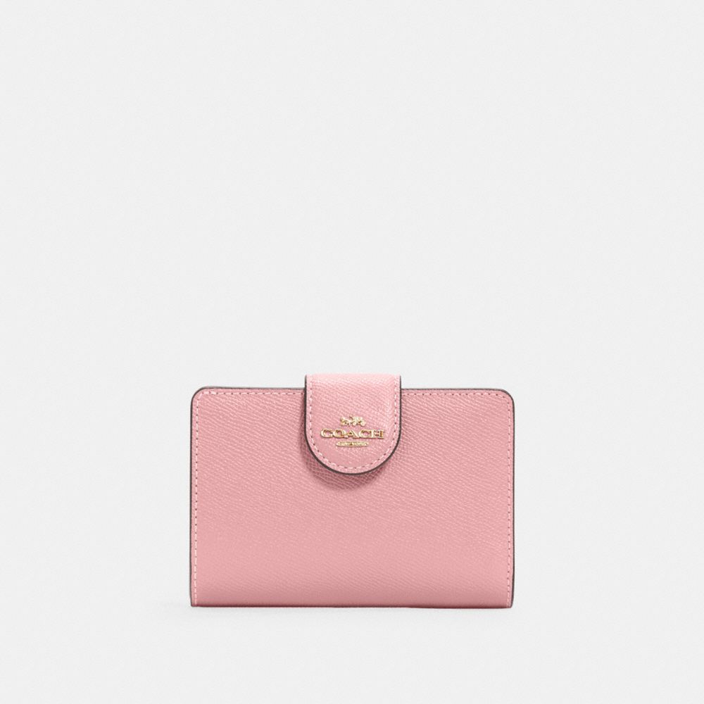 COACH 6390 Medium Corner Zip Wallet IM/BUBBLEGUM