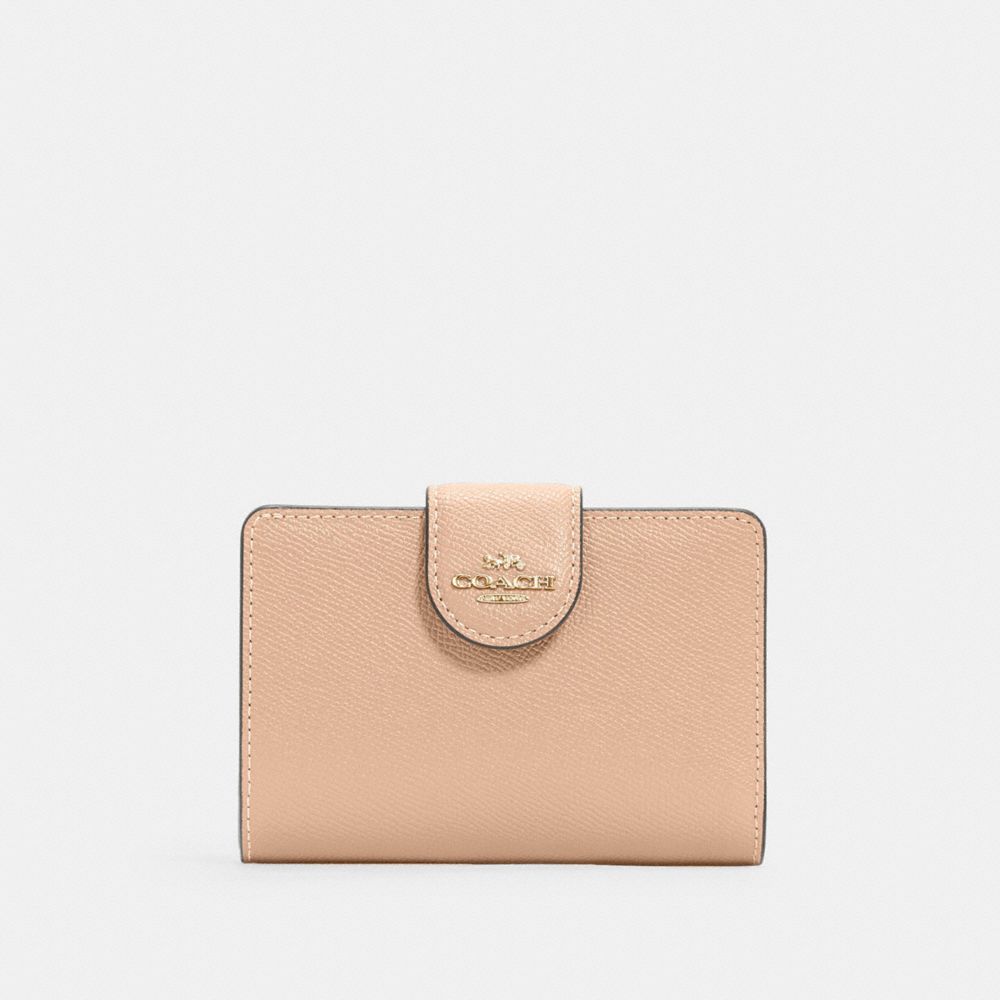 MEDIUM CORNER ZIP WALLET - 6390 - IM/TAUPE