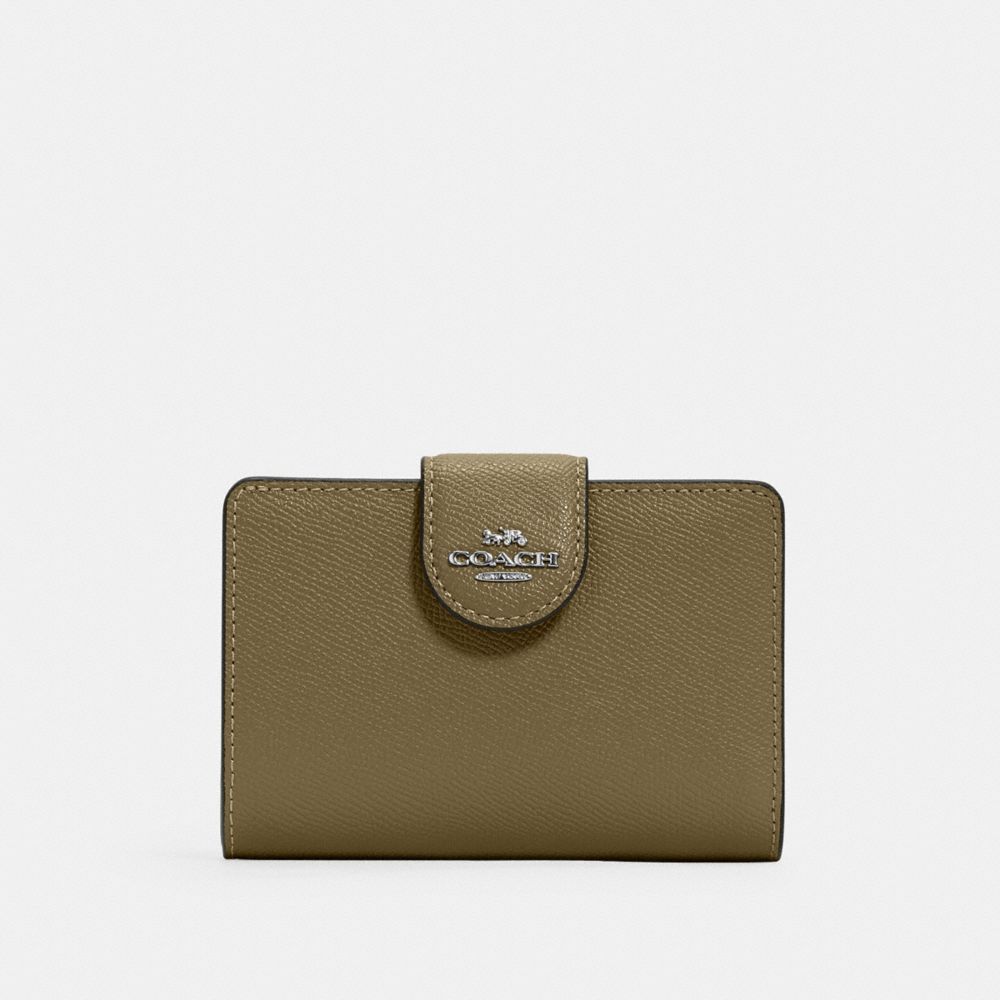 MEDIUM CORNER ZIP WALLET - QB/KELP - COACH 6390