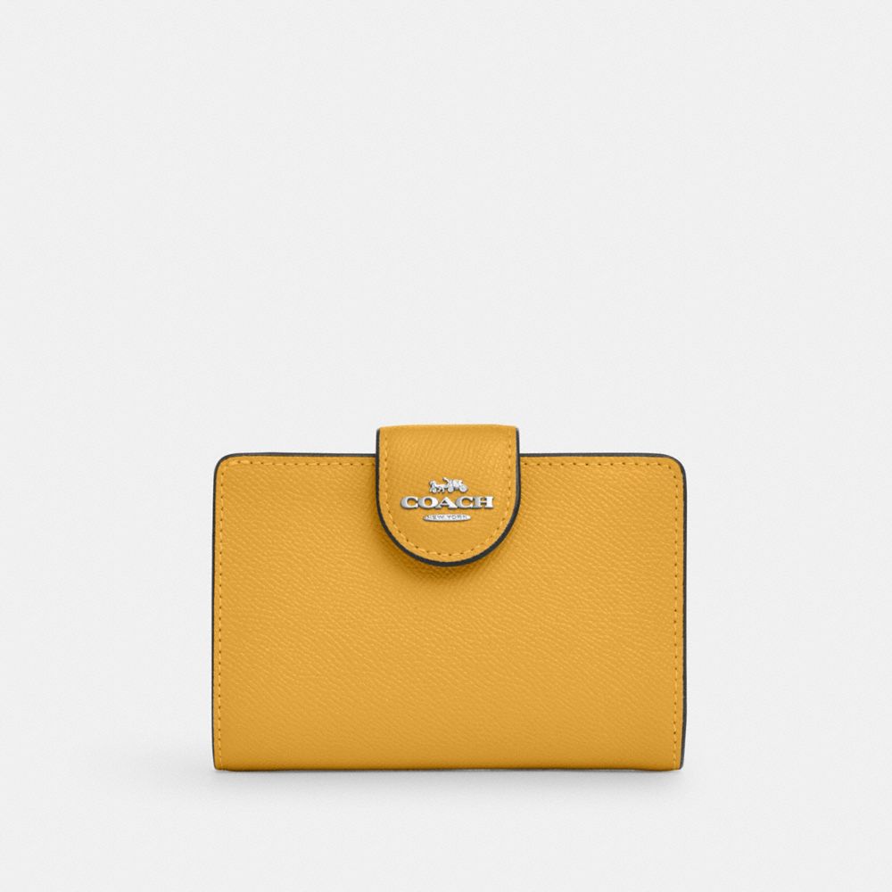 Medium Corner Zip Wallet - 6390 - Silver/Honeycomb