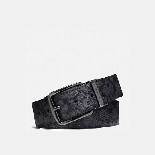 64077 - Harness Buckle Cut To Size Reversible Belt, 38 Mm Charcoal/Black