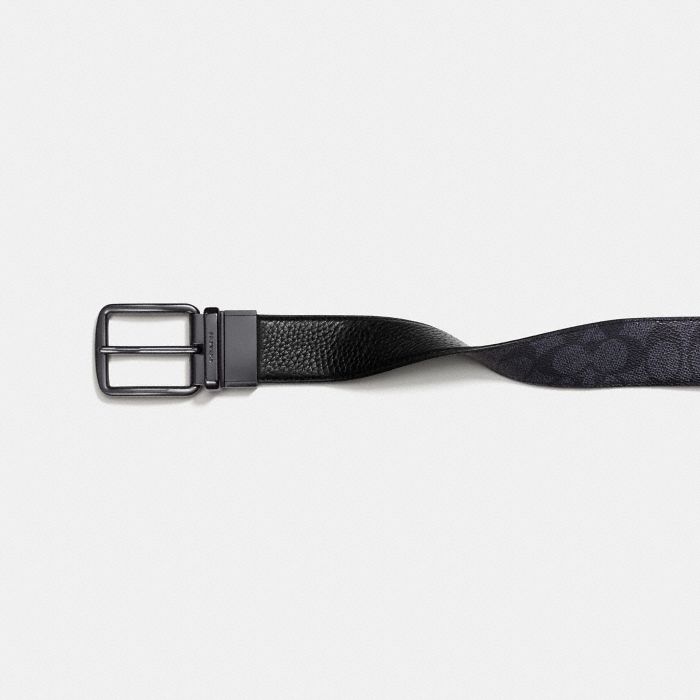 HARNESS BUCKLE CUT-TO-SIZE REVERSIBLE BELT, 38MM