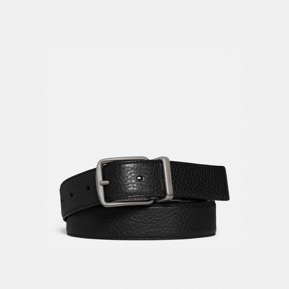 64079 - Harness Buckle Cut To Size Reversible Belt, 30 Mm BLACK/MAHOGANY