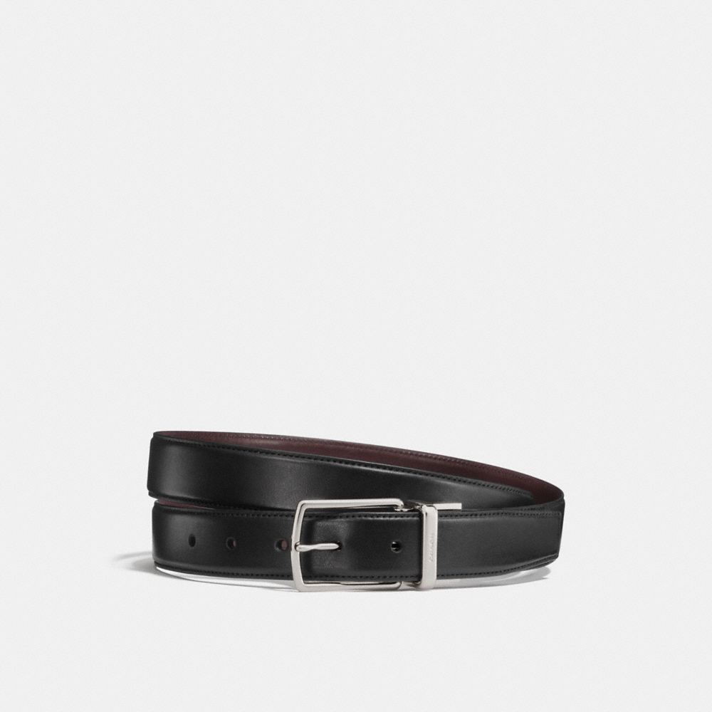 MODERN HARNESS CUT-TO-SIZE REVERSIBLE BELT - BLACK/DARK BROWN - COACH 64085