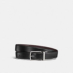 COACH 64085 Modern Harness Cut-to-size Reversible Belt BLACK/DARK BROWN