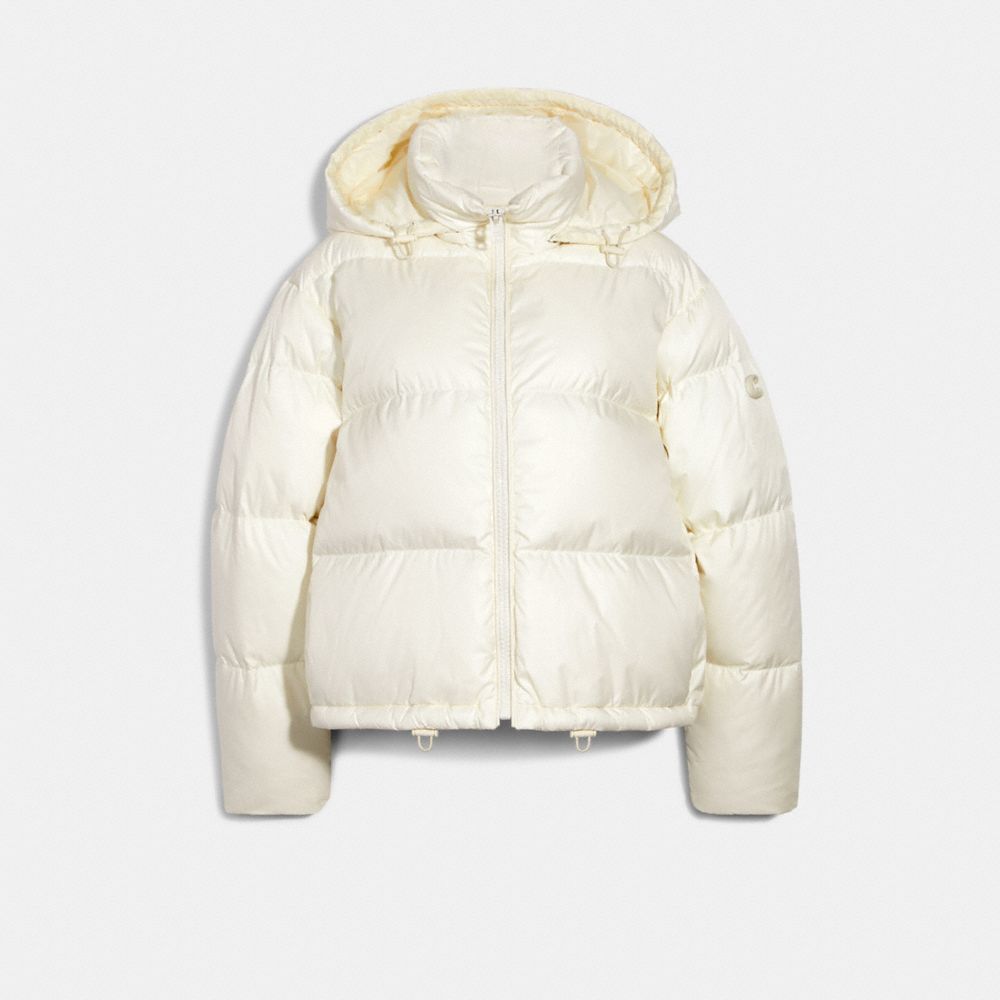 COACH SHORT PUFFER - CREAM - 6530