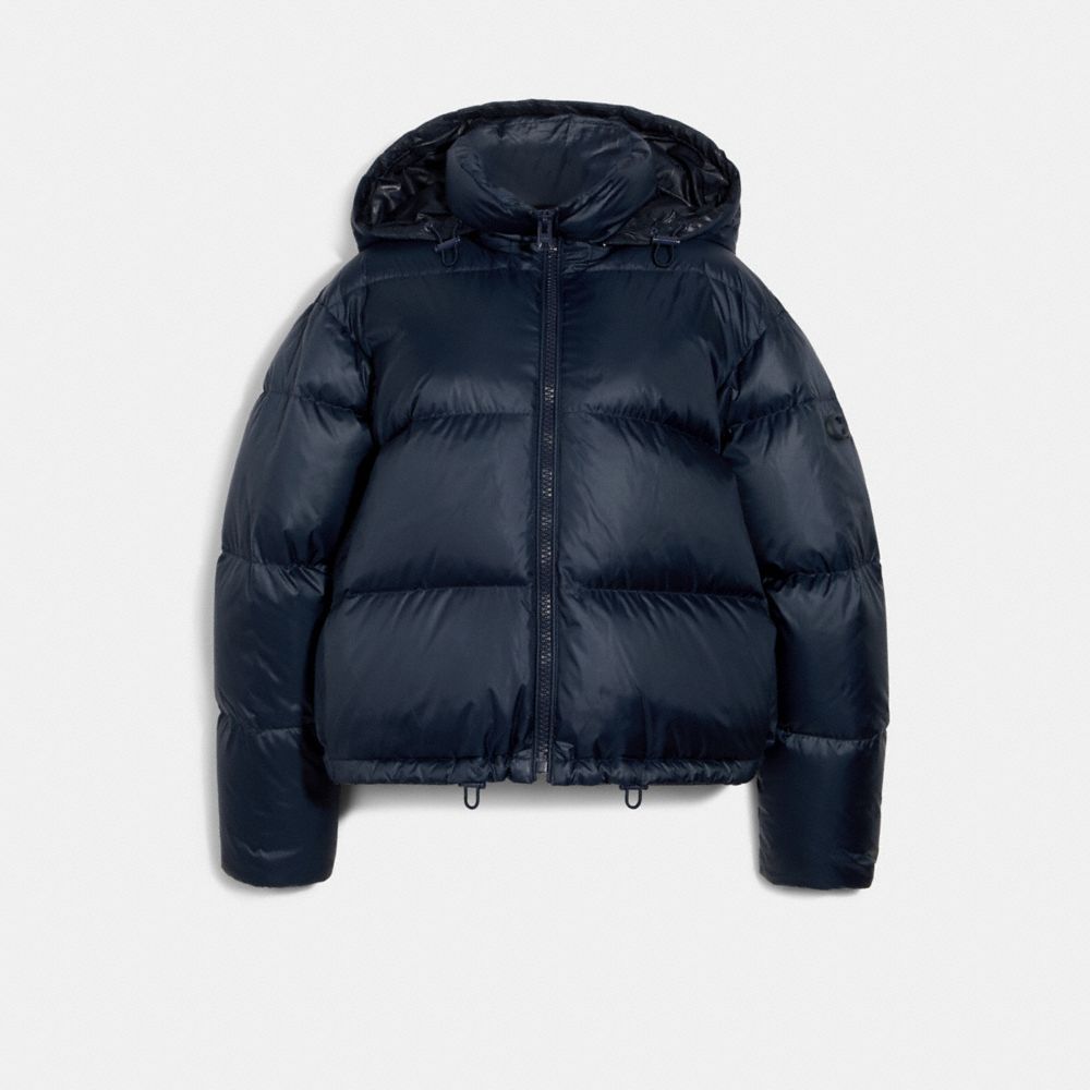 COACH SHORT PUFFER - NAVY - 6530