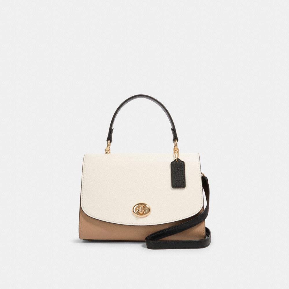 TILLY TOP HANDLE IN COLORBLOCK - IM/CHALK MULTI - COACH 656