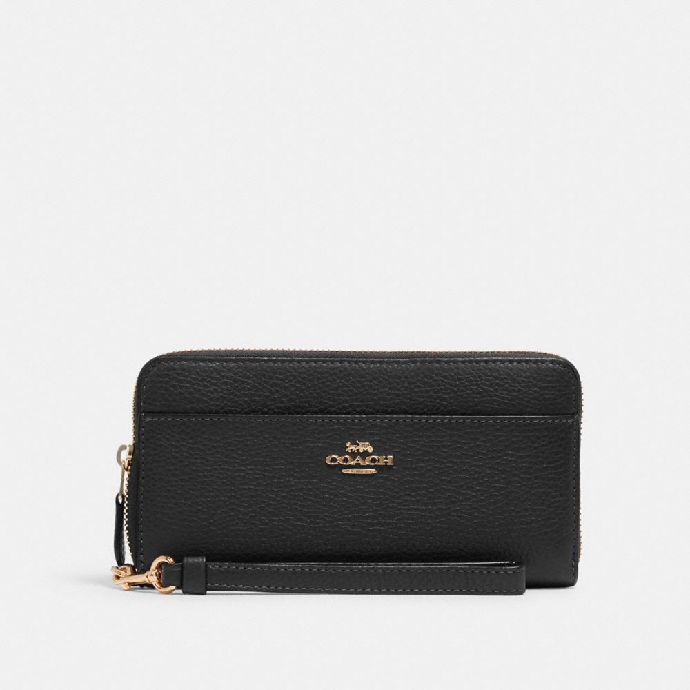 ACCORDION ZIP WALLET - IM/BLACK - COACH 6643