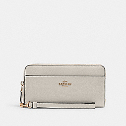 COACH 6643 Accordion Zip Wallet IM/CHALK