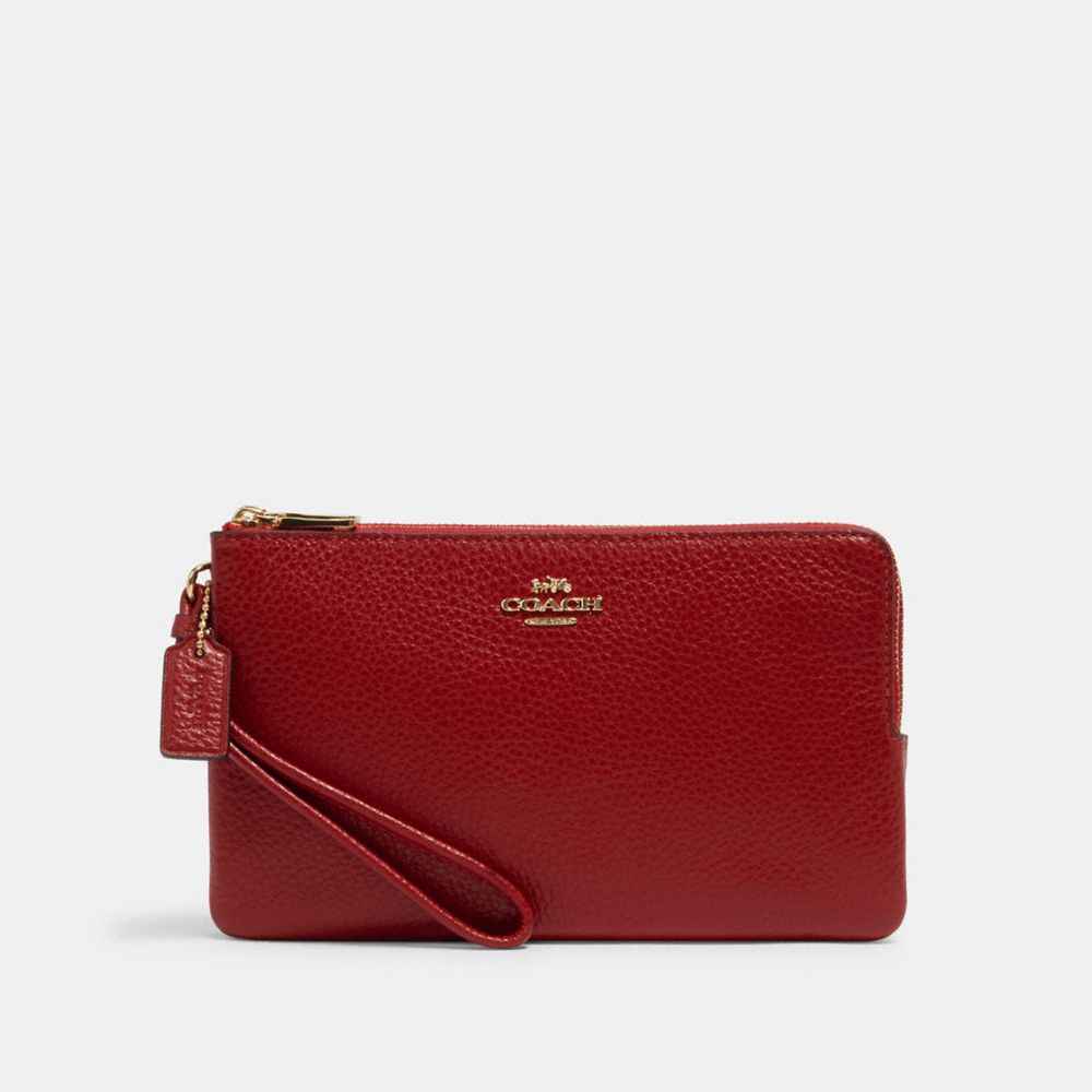 COACH 6644 - DOUBLE ZIP WALLET IM/1941 RED