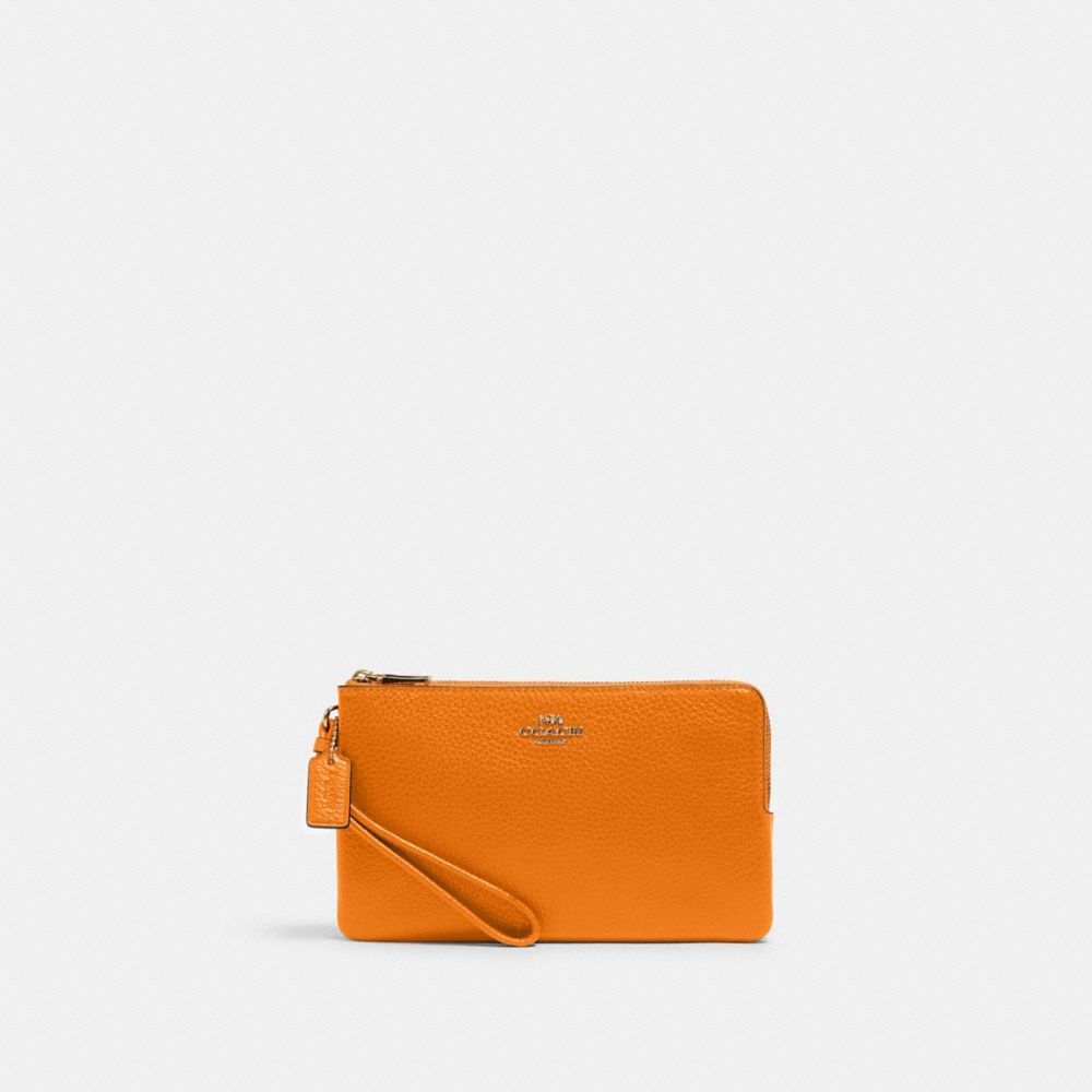 DOUBLE ZIP WALLET - IM/BUTTERSCOTCH - COACH 6644