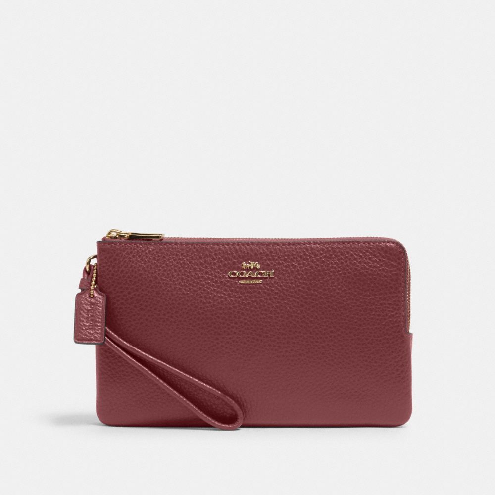 DOUBLE ZIP WALLET - 6644 - IM/VINTAGE MAUVE