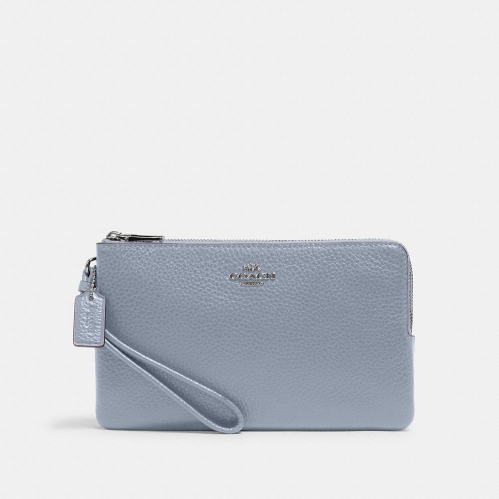 COACH 6644 - DOUBLE ZIP WALLET - SV/MIST | COACH ACCESSORIES