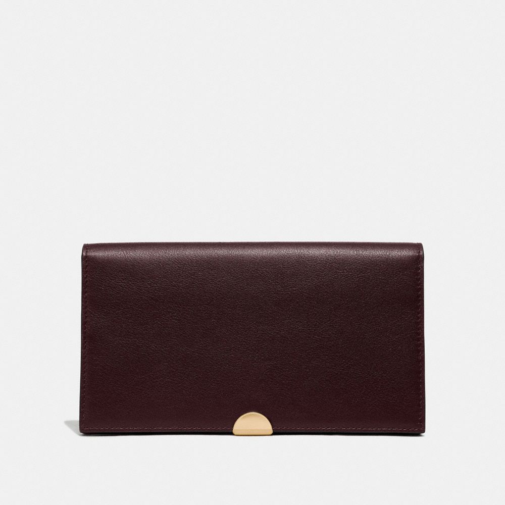 COACH DREAMER WALLET - OXBLOOD/GOLD - 66615