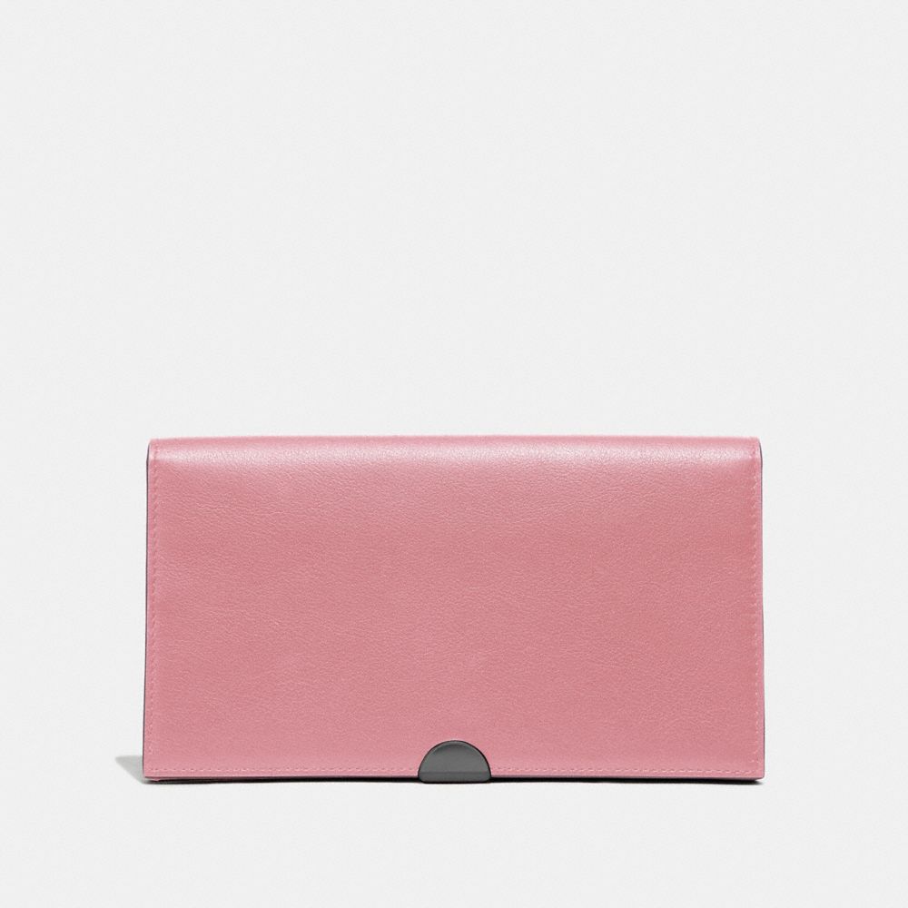 COACH 66615 DREAMER WALLET TRUE PINK/PEWTER