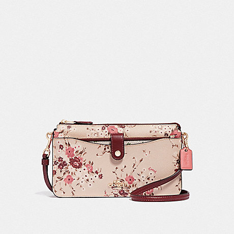 COACH 66654 NOA POP-UP MESSENGER WITH MIXED FLORAL PRINT MULTI/GOLD