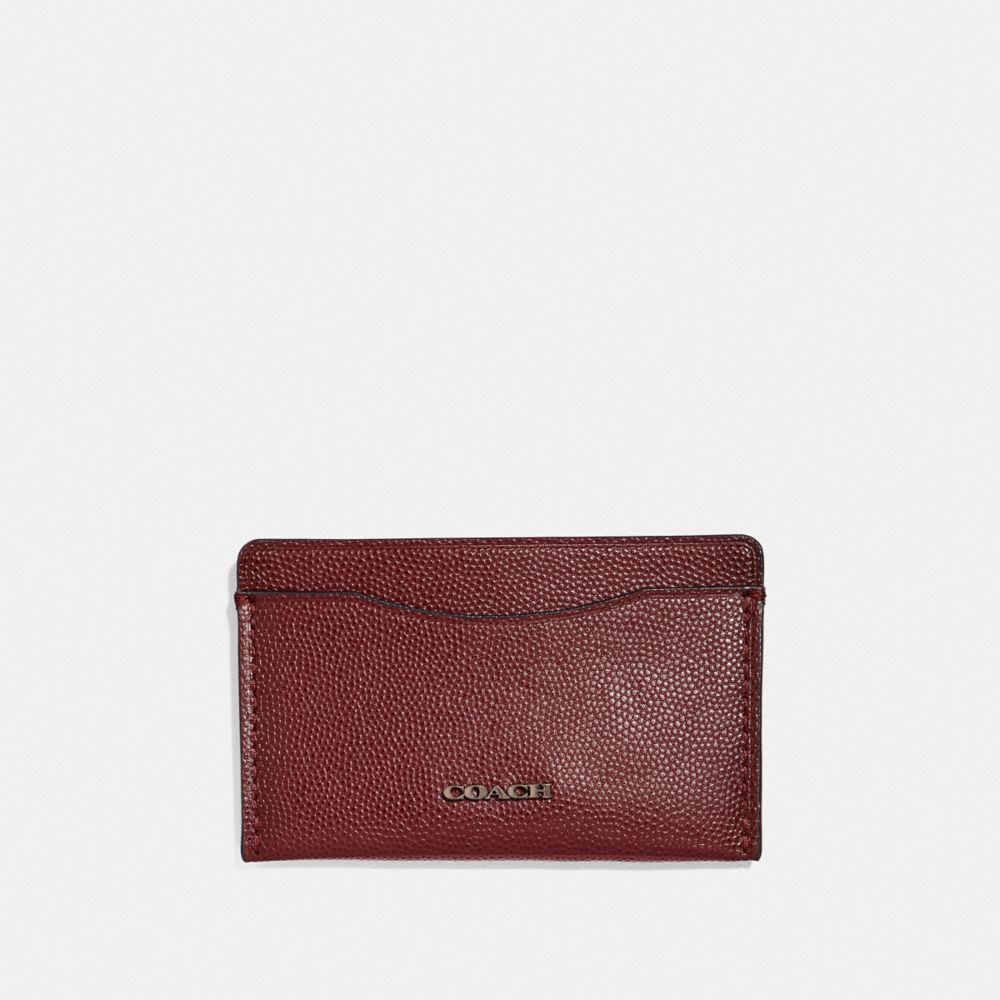 COACH 66831 - Small Card Case RED CURRANT