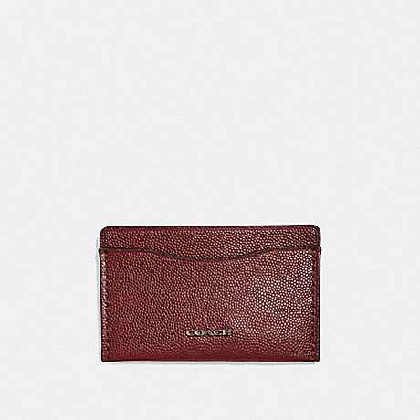 COACH 66831 Small Card Case RED-CURRANT