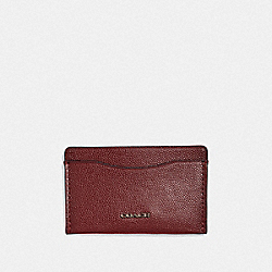 COACH 66831 - Small Card Case RED CURRANT