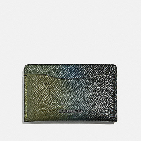 COACH 66837 SMALL CARD CASE OLIVE/NAVY