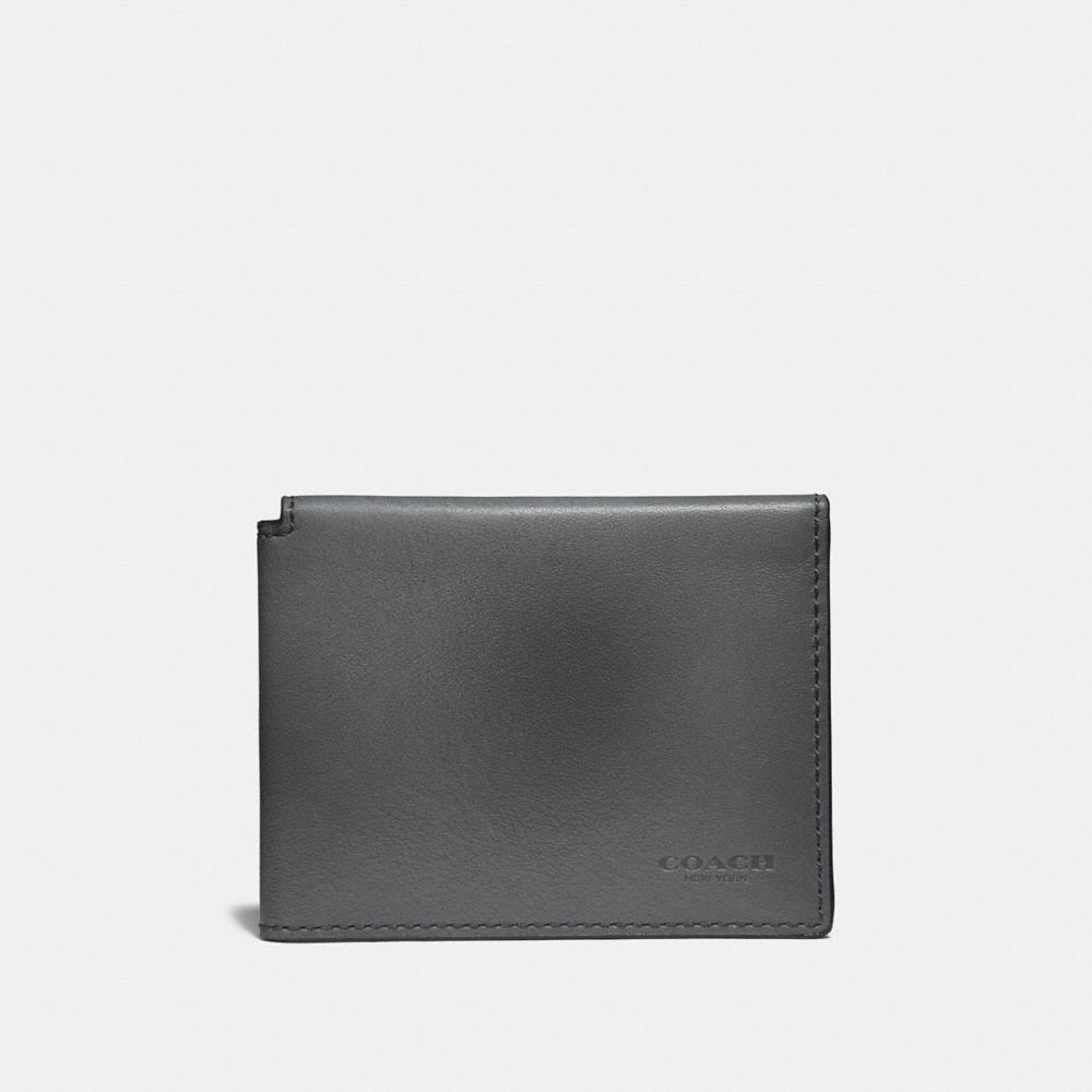 COACH 66850 TRIFOLD CARD WALLET GRAPHITE